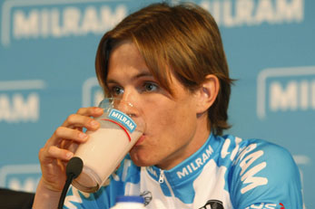 Linus Gerdemann already is a fan of Milram milk