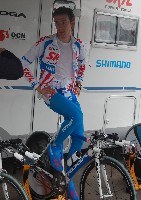 Thierry Hupond (Skil Shimano) - hier aan het warmrijden voor de proloog in Amilly