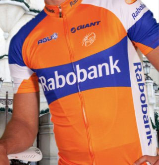 Het nieuwe shirt van de Rabobank ploeg