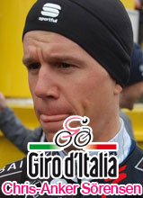 Chris Anker Srensen pakt een schitterende overwinning op de top van de Terminillo in de Giro d'Italia 2010