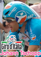20ste etappe van de Giro d'Italia 2010: Johann Tschopp wint hem in stijl