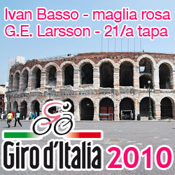 Giro d'Italia 2010: de slottijdrit voor Gustav Erik Larsson, de eindoverwinning voor Ivan Basso