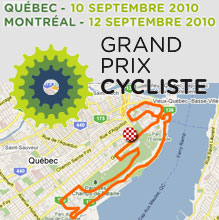 De UCI ProTour breidt zich uit naar Canada: het parcours op Google Maps/Earth en de lijst van deelnemende renners aan de Grands Prix Cyclistes van Qubec en van Montral