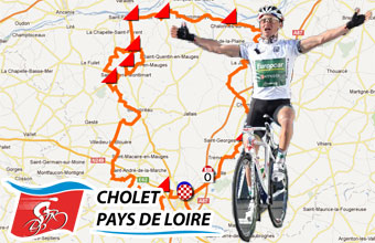 Cholet-Pays de Loire 2012: het parcours op Google Maps en de lijst van deelnemende renners (en de rugnummers)