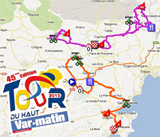 Le parcours du Tour du Haut Var-Matin 2013 sur Google Maps/Google Earth