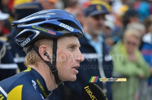 Lieuwe Westra (Vacansoleil-DCM Pro Cycling Team) en interview avec RTL Sport (475x)