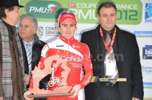 Samuel Dumoulin (Cofidis) on the podium (1) (332x)