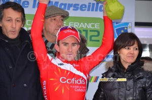 Samuel Dumoulin (Cofidis) on the podium (4) (439x)