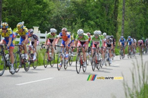 Brian Megens (Rabobank) entouré de coureurs de Glud&Marstrand (269x)