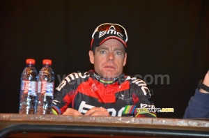 Cadel Evans (BMC Racing Team) at the press conference (342x)