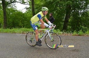 Daniele Ratto (Liquigas-Cannondale) on the Grand Colombier (398x)