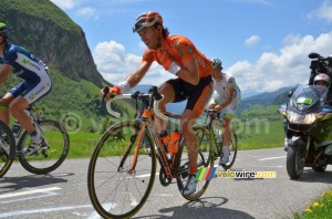 Alan Perez (Euskaltel-Euskadi) sur le Col de la Colombière (220x)