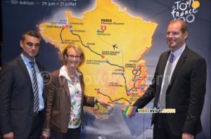 Montpellier sur la carte du Tour de France 2013 (495x)