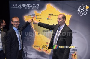 Saint-Malo on the map of the Tour de France 2013 (441x)