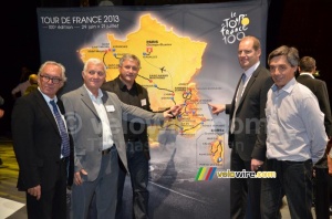 Bourg d'Oisans on the map of the Tour de France 2013 (400x)
