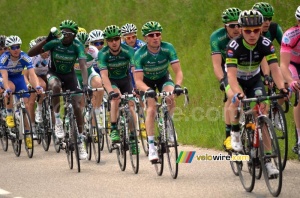 Thomas Voeckler (Europcar) at the front of the peloton (244x)