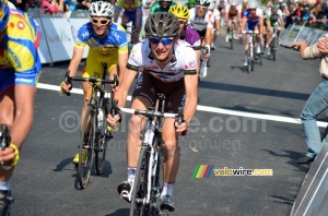 Jules Pijourlet (Chambéry Cyclisme Formation) at the finish (207x)