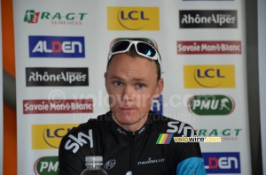 Chris Froome (Sky) at the press conference (374x)