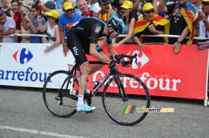 Chris Froome (Team Sky) on his way to victory in the 8th stage (2) (248x)