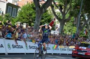 Rui Costa (Movistar) remporte l'étape (393x)