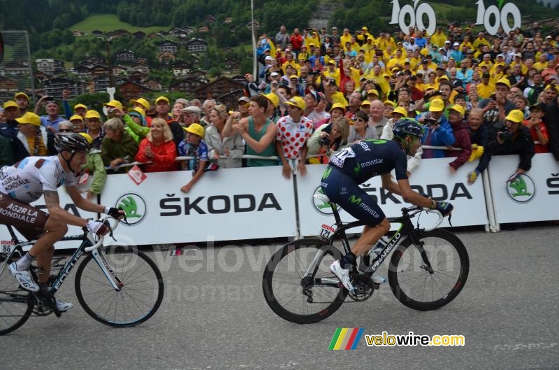 Alejandro Valverde (Movistar) & John Gadret (AG2R La Mondiale) (2)