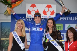 Arnaud Démare (FDJ.fr) on the podium (391x)