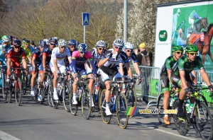 The peloton at two laps from the finish (225x)