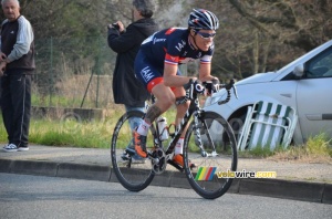 Sylvain Chavanel (IAM Cycling) en solitaire à Montbressieux (596x)
