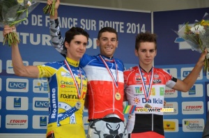 The podium of the French Championships amateurs: Mainard, Guyot & Turgis (198x)