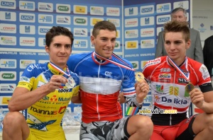 The amateur medallists: Jérôme Mainard, Yann Guyot & Anthony Turgis (247x)