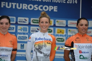 Pauline Ferrand Prevot (Rabo Live) on the podium (202x)
