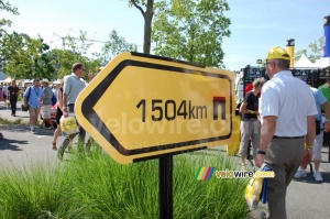 It was still 1504 km to go at the start of the 13th stage (361x)