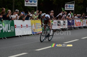 Nico Denz (AG2R La Mondiale) attacks at one lap from the finish (544x)