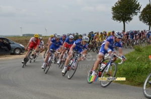 Arnaud Demare (FDJ.fr) already found his place at the head of the peloton (427x)