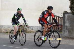 Philippe Gilbert (BMC) & Florian Vachon (Bretagne-Séché) in Chappes (2) (303x)