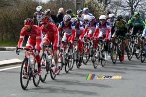 Geoffrey Soupe (Cofidis) did a lot of efforts in front of the chasing group (432x)