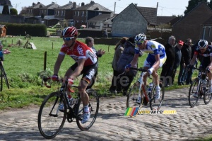 Sean de Bie (Lotto-Soudal) in the section from Viesly to Quiévy (355x)
