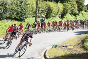 The peloton led by IAM and Cofidis in Lisbourg (279x)