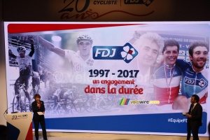 Stéphane Pallez (Manager of the FDJ) looks back at 20 years of sponsoring of the team (435x)
