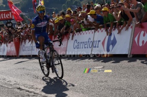 Julian Alaphilippe (Quick-Step) on his way to victory in Le Grand Bornand (509x)