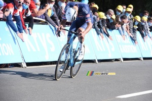 Mathieu van der Poel (Alpecin-Fenix) on his way to victory in the 2nd stage in Mûr-de-Bretagne (233x)