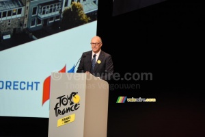 Ahmed Aboutaleb, Mayor of Rotterdam, start location of the Tour de France Femmes avec Zwift 2024 (7265x)