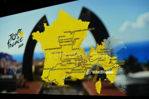 The Tour de France 2024 race route (8080x)
