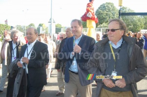 Christian Prudhomme and Patrice Clerc just after the first Village Départ opened in Brest (554x)
