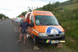Yves Couvreur, Rabobank fan and regular follower of the Tour (among other races) (671x)