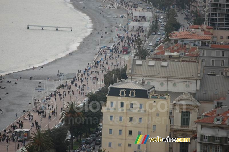 Uitzicht over de Promenade des Anglais