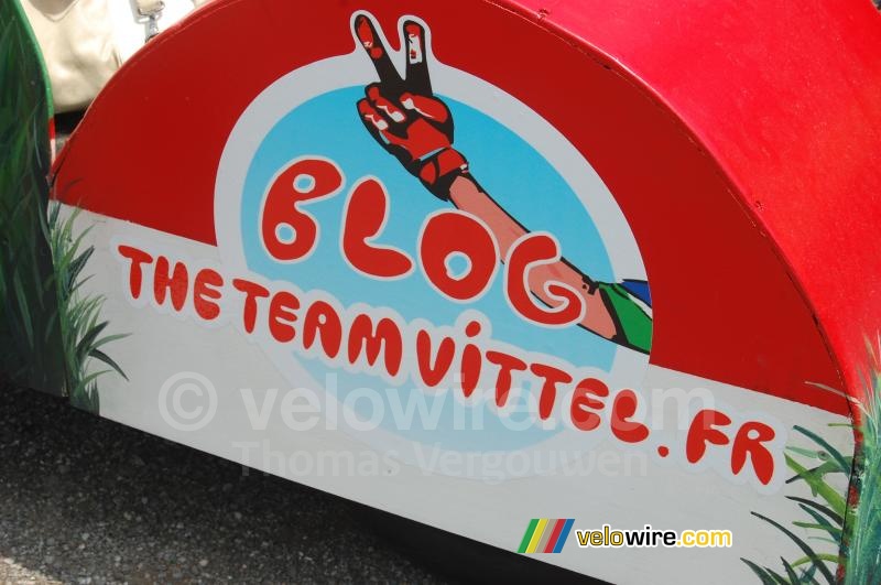 Mijn werk in de Tour de France 2009: de blog TheTeamVittel.fr