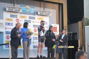 Xavier Tondo (Cervélo TestTeam) on the podium (3) (366x)