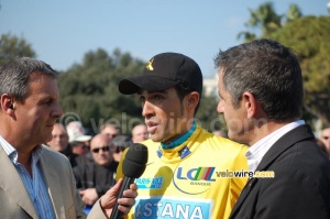 Interview Alberto Contador with Thierry Adam & Laurent Jalabert (354x)