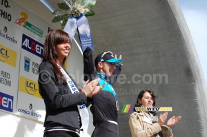 Russell Downing (Team Sky) on the podium (2) (332x)